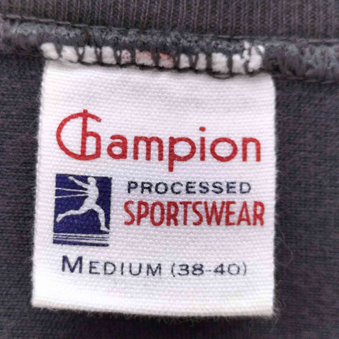 チャンピオン Champion ランタグ 復刻  袖 目付き カレッジ ロゴ プリント 七分袖 スウェット シャツ メンズ import:M